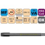 NÁSTROJE CZ Závitník strojní M16x1,5 ISO2 HSSCo5 OX DIN 374 B - 3690 - CZZ3690-M16X1,5-ISO2 – Hledejceny.cz