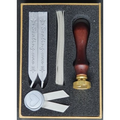 Wiler Mosazná pečeť dárková kazeta Srdce – Zboží Dáma