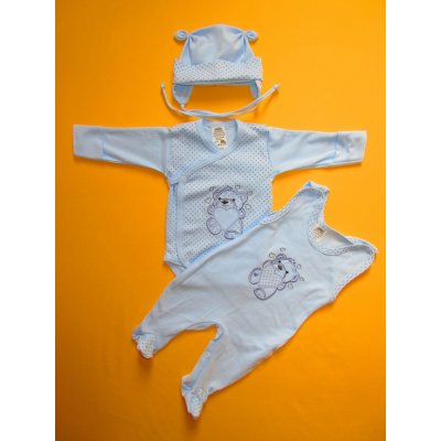 Arex Soupravička do porodnice puntík výšivka světlemodrá – Hledejceny.cz