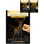 SMT Creatoys Škrabací obrázek stříbrný A4 23x32cm 3 druhy – Sleviste.cz