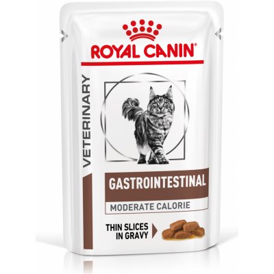 Royal Canin Veterinary Diet Cat Gastro Intestinal Moderate Calorie 12 x 85 g – Zboží Mobilmania
