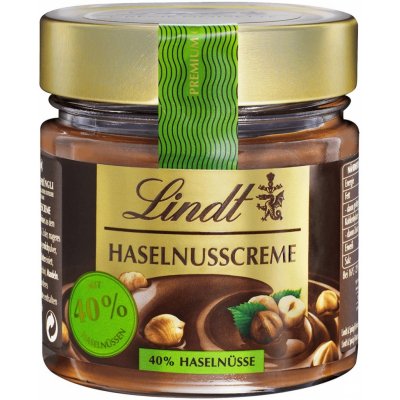 Lindt Haselnusscreme LÍSKOOŘÍŠKOVÝ KRÉM čokoláda 220 g