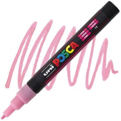 Uni Posca 3M L13 Glitter PInk – Zboží Mobilmania