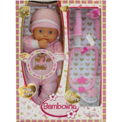 Alltoys CZ Bambolina Amore Miminko a doktorský set 33 cm – Zboží Mobilmania