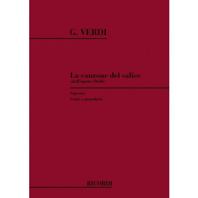 Otello: Canzone Del Salice pro zpv a klavr 1192863 – Hledejceny.cz