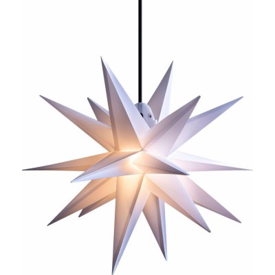 STERNTALER LED hvězda venkovní, 18cípá hvězda, bílá, Ø 40 cm - 6947