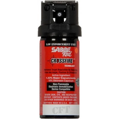 Sabre Red obranný pepřový sprej Crossfire MK-2 Stream 10% OC 1.33% MC 1.4 oz – Sleviste.cz