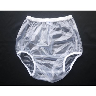 PVC kalhotky XL, transparentní – Zboží Dáma
