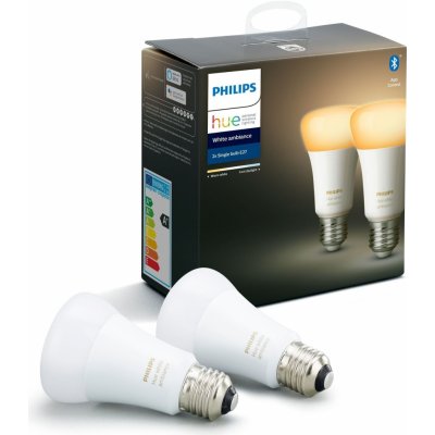 Philips LED žárovka Hue White Ambiance 6W E27 set 2ks