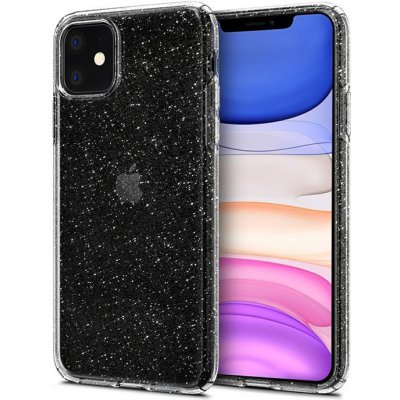 Pouzdro AppleMix SPIGEN Liquid Crystal Glitter Apple iPhone 11 - se třpytkami - gumové - čiré – Hledejceny.cz