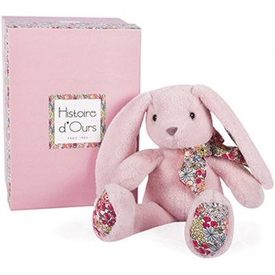 Doudou Histoire d´Ours kamarád růžový králíček 25 cm
