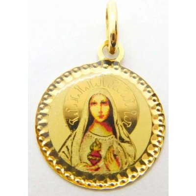 Klenoty Budín Dámský zlatý přívěsek velká barevná madonka 02409 – Zboží Dáma Klenoty Budín Dámský zlatý přívěsek velká barevná madonka 02409 – Zboží Dáma