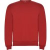 Pánský rolák Clasica svetr s výstřihem crewneck červená