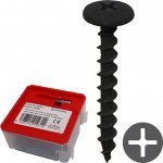 Vrut do sádrokartonu s rámovou hlavou WHN 4,2 x 35 mm, křížová drážka PH, Q-box 90 ks + bit 8596119012314 – Hledejceny.cz