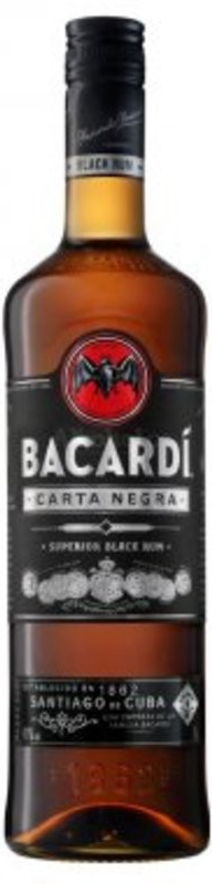 Bacardi Carta Negra 37,5% 1 l (holá láhev)