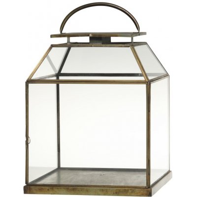 Chic Antique Kovová lucerna Square 46,5 cm, měděná barva – Zboží Mobilmania