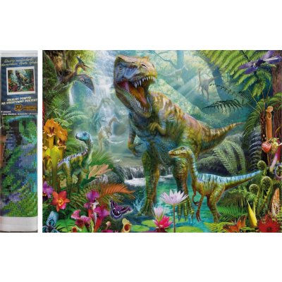 Norimpex Diamantové malování Dinosauří svět 30 x 40 cm – Sleviste.cz