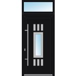 OknaDvereNaMiru.cz Vchodové dveře INOX 12 + Nadsvětlík bílá 110 x 220 cm – Hledejceny.cz