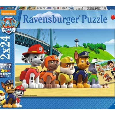 Ravensburger Tlapková Patrola: Stateční psi 2 x 24 dílků – Zboží Mobilmania