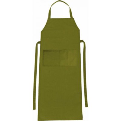 CG Workwear Zástěra Verona s laclem a kapsou 90x75 cm zelená oáza CGW1146 – Hledejceny.cz