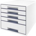 Leitz Wow s 5 zásuvkami šedý – Hledejceny.cz