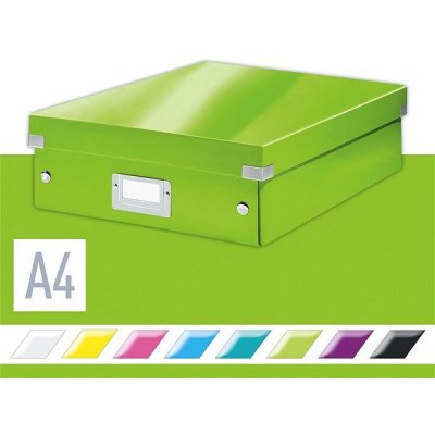 LEITZ WOW Click & Store A4 28.1 x 10 x 37 cm, zelená – Hledejceny.cz