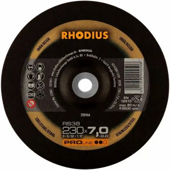 Rhodius Brusný kotouč 230 x 7,0 x 22,23 mm RS38 200466