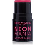 Dermacol Neon Mania krémová tvářenka 1 Pink 5,2 g – Hledejceny.cz