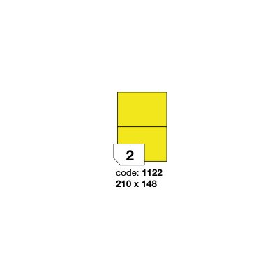 Rayfilm R0131 fluo žluté etikety 210x148mm A5 100 listů – Sleviste.cz
