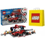 LEGO® City 60443 Zastávka v boxech F1 a personál s vozem Ferrari – Zboží Živě