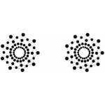 Lola Games Chest Stickers Burlesque Rowland Black - lepítka na bradavky – Zboží Dáma