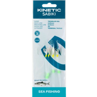 Kinetic Návazec Sabiki Trembler Fishskin/Pearl Flash vel.4 4 ks – Zboží Dáma