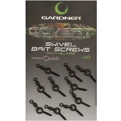 Gardner Kolíček s obratlíkem Covert Swivel Bait Screws Anti Glare Standard 10ks – Zboží Mobilmania