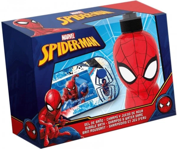 Dětské parfémy Spiderman šampon a pěna do koupele 300 ml + vodní hra dárková sada