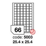 Rayfilm R0100.5003A samolepící etikety 25,4x25,4mm bílé 100 listů – Zboží Živě