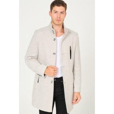 Dewberry pánský kabát krémová – Zboží Dáma