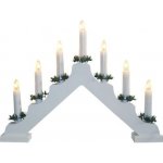 M.A.T. Group Vánoční svícen 7 LED do zásuvky bílý teplá-bílá – Zboží Dáma