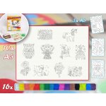 Radost v písku Velká sada PRO HOLKY Barevné pískování obrázků – Zboží Dáma