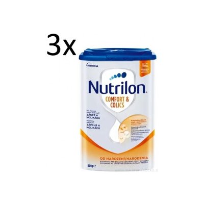 Nutricia Nutrilon Comfort & Colics 3 x 800 g – Zboží Mobilmania
