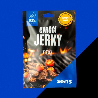 Sens Cvrččí jerky sušené maso BBQ 1 kus 25 g – Zboží Mobilmania