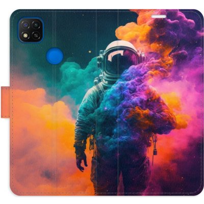 Pouzdro iSaprio Flip s kapsičkami na karty - Astronaut in Colours 02 Xiaomi Redmi 9C – Zboží Mobilmania