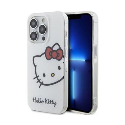 Hello Kitty IML Head Logo Zadní Kryt pro iPhone 15 Pro Max White 3666339184285