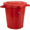 Úklidový kbelík Vikan Červený plastový kbelík s víkem 20 l
