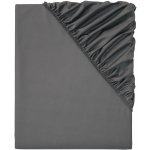 Livarno home Perkálové napínací prostěradlo tmavě šedé 180-200x200 – Hledejceny.cz