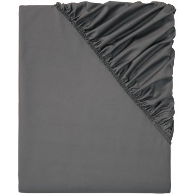 Livarno home Perkálové napínací prostěradlo tmavě šedé 180-200x200 – Hledejceny.cz