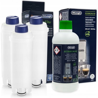 Delonghi DLSC002 3 ks + odvápňovač EcoDecalk 5513291781 500 ml – Hledejceny.cz