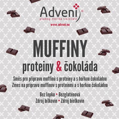 Muffiny proteiny & čokoláda směs 280 g – Zboží Mobilmania