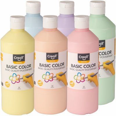Creall Temperové barvy Pastel 6 x 500 ml mix pastelových barev – Zboží Dáma