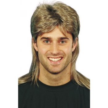 Pánská paruka 80-tá léta Mullet Jason hnědá a blond