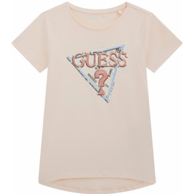 Guess dětské tričko s krátkým rukávem SS t-shirt J4RI47K6YW4-G64J růžový